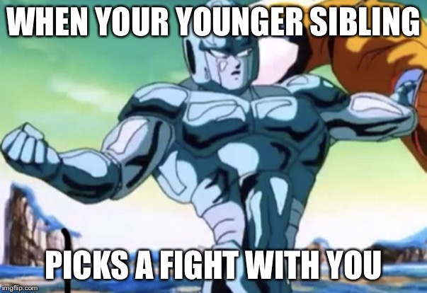 Relooc | WHEN YOUR YOUNGER SIBLING; PICKS A FIGHT WITH YOU | image tagged in relooc | made w/ Imgflip meme maker