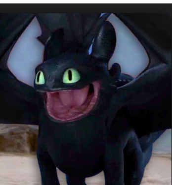 Toothless excited Blank Meme Template