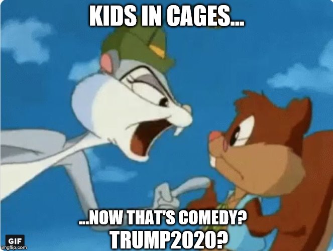 Kids In Cages Trump 2020? | KIDS IN CAGES... ...NOW THAT'S COMEDY? TRUMP2020? | image tagged in trump,immigration,trump 2020 | made w/ Imgflip meme maker