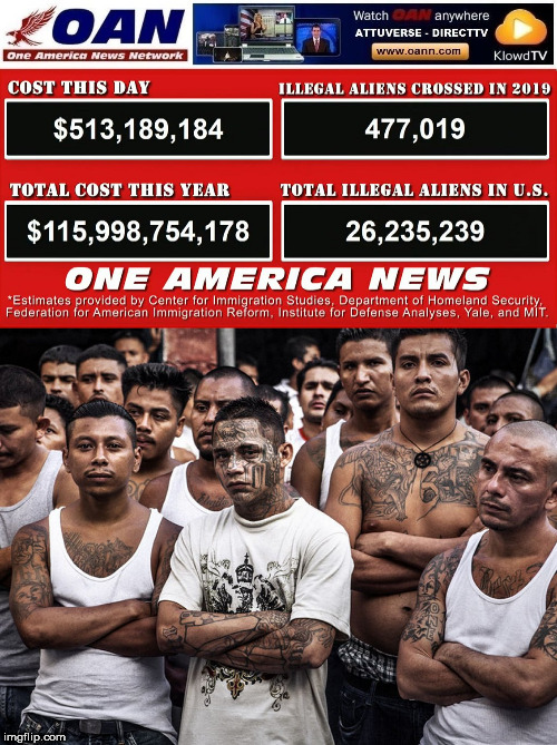 image tagged in ms-13 dreamers daca,costs numbers | made w/ Imgflip meme maker