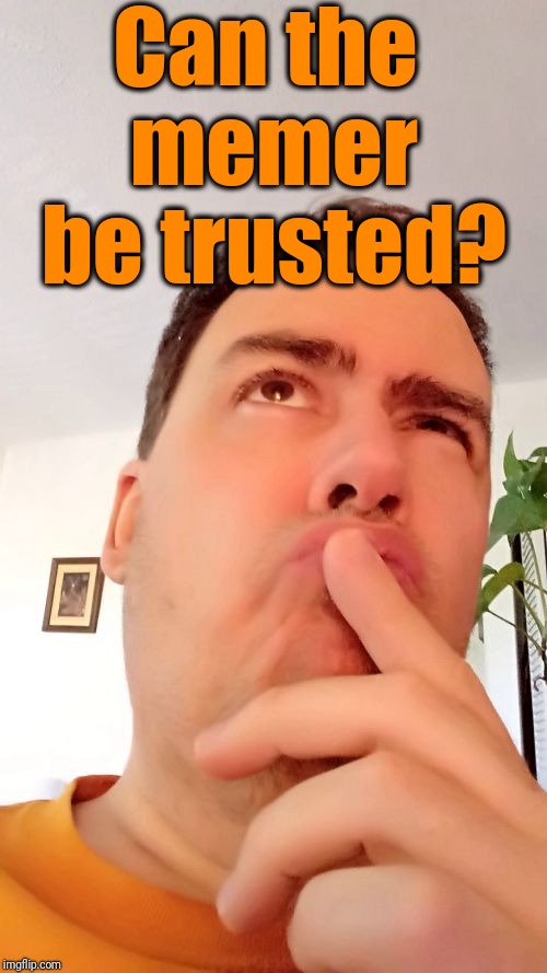 Hmmm | Can the memer be trusted? | image tagged in hmmm | made w/ Imgflip meme maker