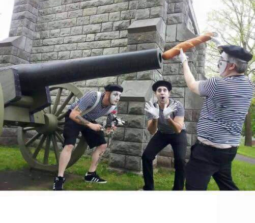 French Baguette Cannon Blank Meme Template