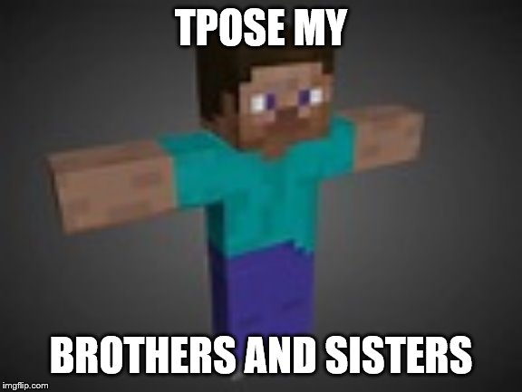 TPOSE MY BROTHERS AND SISTERS | made w/ Imgflip meme maker