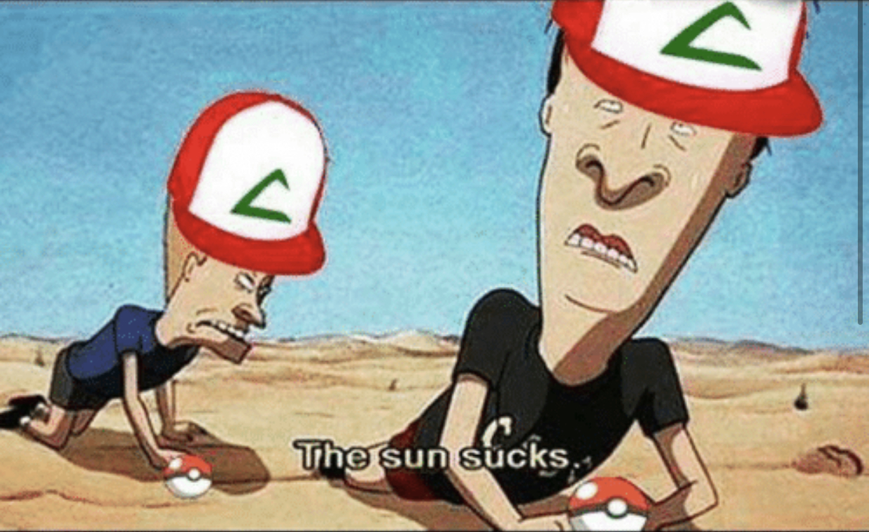 High Quality Beavis and butthead Pokemon Blank Meme Template