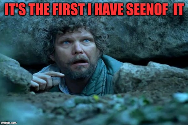 Under a Rock | IT'S THE FIRST I HAVE SEENOF  IT | image tagged in under a rock | made w/ Imgflip meme maker