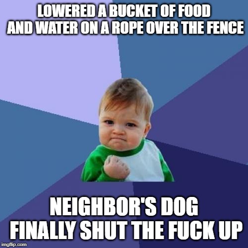 neighbors dog barking all night