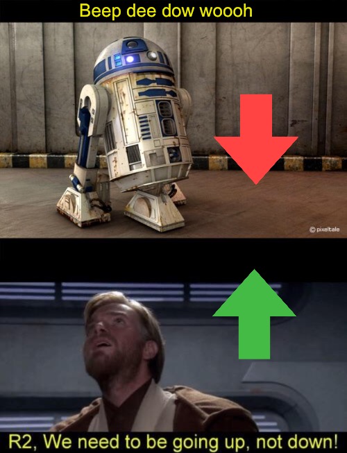 Don’t make me use the force | Beep dee dow woooh | image tagged in obi wan kenobi,upvote,r2d2,downvote,upvote party,invites | made w/ Imgflip meme maker