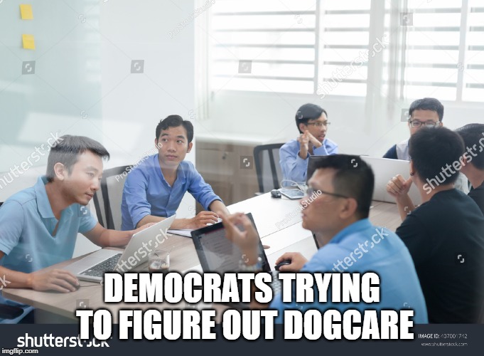 DEMOCRATS TRYING TO FIGURE OUT DOGCARE | made w/ Imgflip meme maker