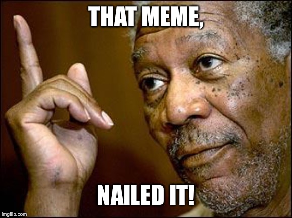 This Morgan Freeman | THAT MEME, NAILED IT! | image tagged in this morgan freeman | made w/ Imgflip meme maker