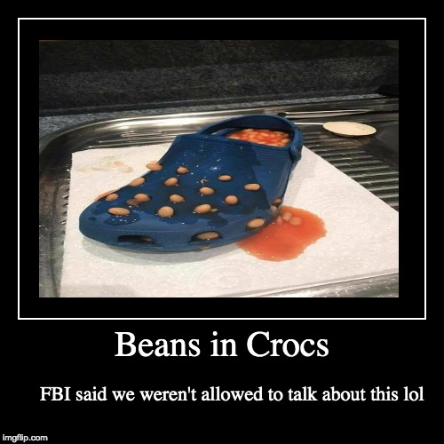 beans in crocs