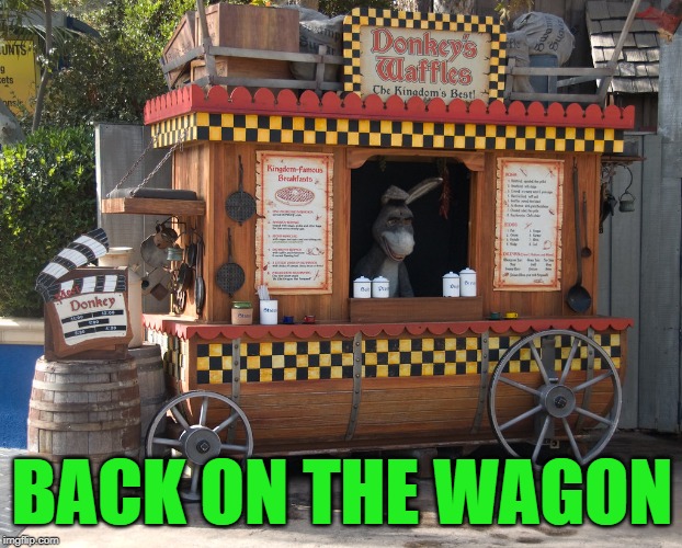 BACK ON THE WAGON | made w/ Imgflip meme maker