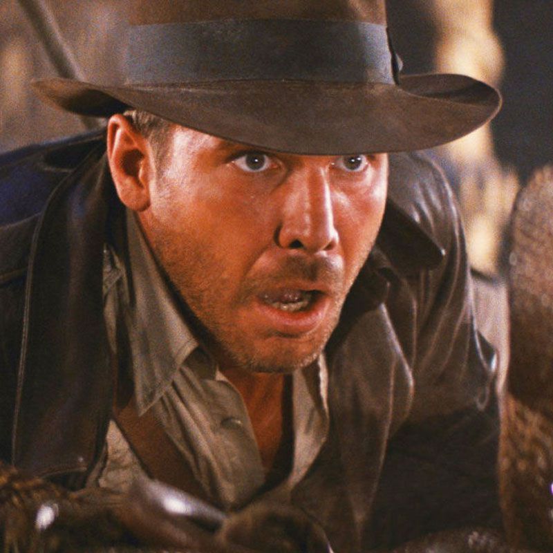 High Quality Shocked Indy Blank Meme Template