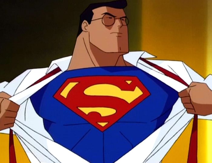 High Quality Superman animated Blank Meme Template