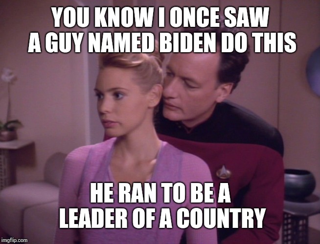 True Q Whispers | YOU KNOW I ONCE SAW A GUY NAMED BIDEN DO THIS; HE RAN TO BE A LEADER OF A COUNTRY | image tagged in true q whispers | made w/ Imgflip meme maker