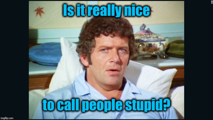 brady | Is it really nice to call people stupid? | image tagged in brady | made w/ Imgflip meme maker