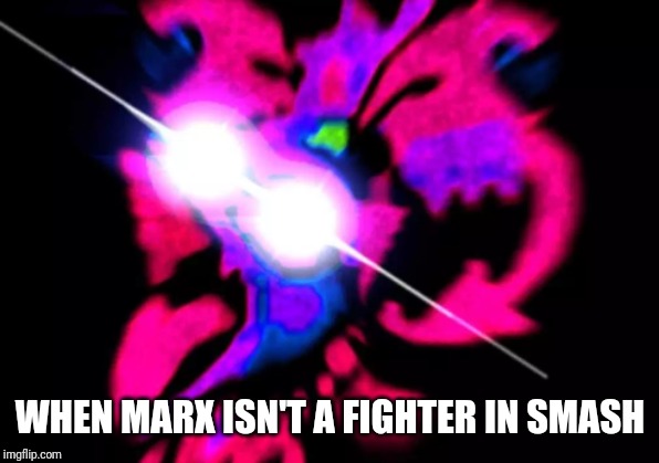Marx Scream | WHEN MARX ISN'T A FIGHTER IN SMASH | image tagged in marx scream,marx,kirby,memes | made w/ Imgflip meme maker