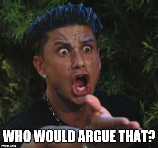 DJ Pauly D Meme | WHO WOULD ARGUE THAT? | image tagged in memes,dj pauly d | made w/ Imgflip meme maker