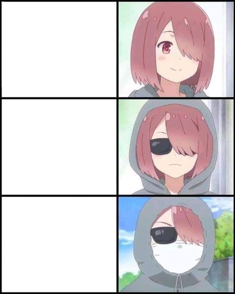 High Quality Anime Incognito Blank Meme Template