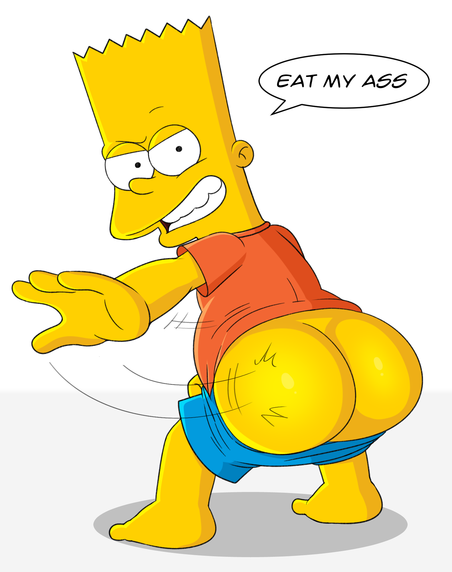 Caption this Meme. aka: Bart Simpson, Bart Simpson'S Ass, Eat Bart Sim...