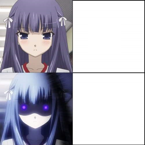 Anime girl Blank Meme Template