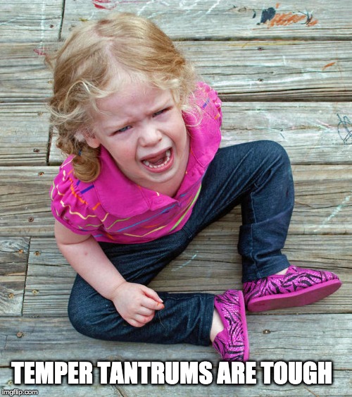 TEMPER TANTRUMS ARE TOUGH | made w/ Imgflip meme maker