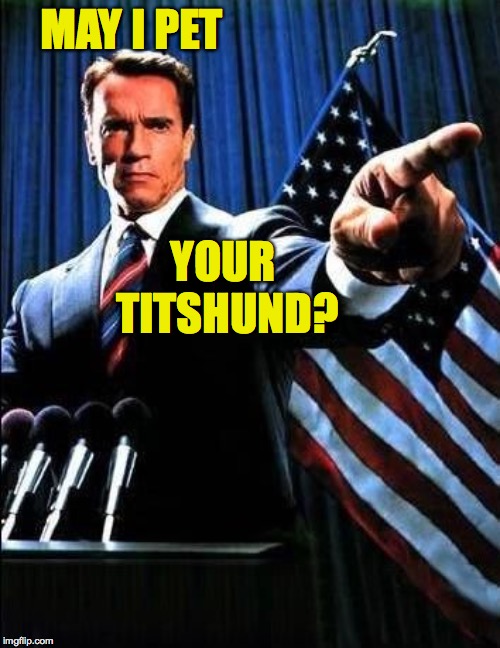 MAY I PET YOUR TITSHUND? | made w/ Imgflip meme maker