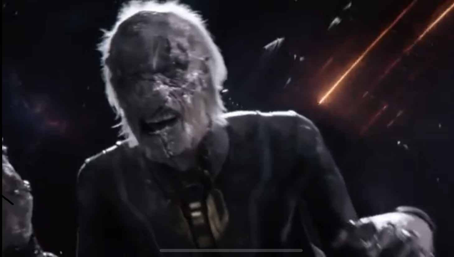 High Quality Frozen Ebony Maw in space Blank Meme Template