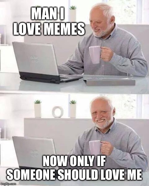 Hide the Pain Harold Meme | MAN I LOVE MEMES; NOW ONLY IF SOMEONE SHOULD LOVE ME | image tagged in memes,hide the pain harold | made w/ Imgflip meme maker
