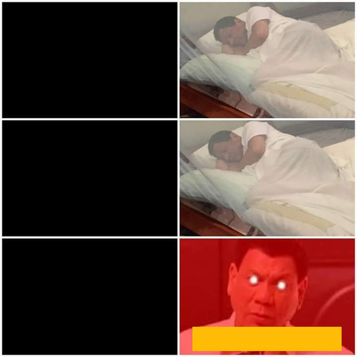 High Quality Duterte Sleeping Blank Meme Template