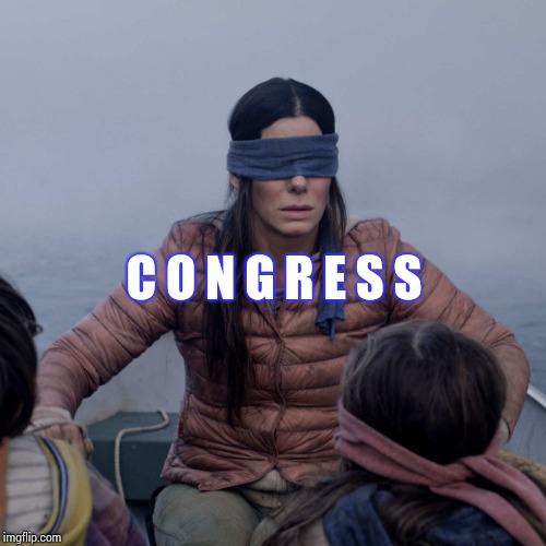 Every Last One Of Them Need To Go | C O N G R E S S | image tagged in memes,bird box,trump unfit unqualified dangerous,ugh congress,senators,senate | made w/ Imgflip meme maker