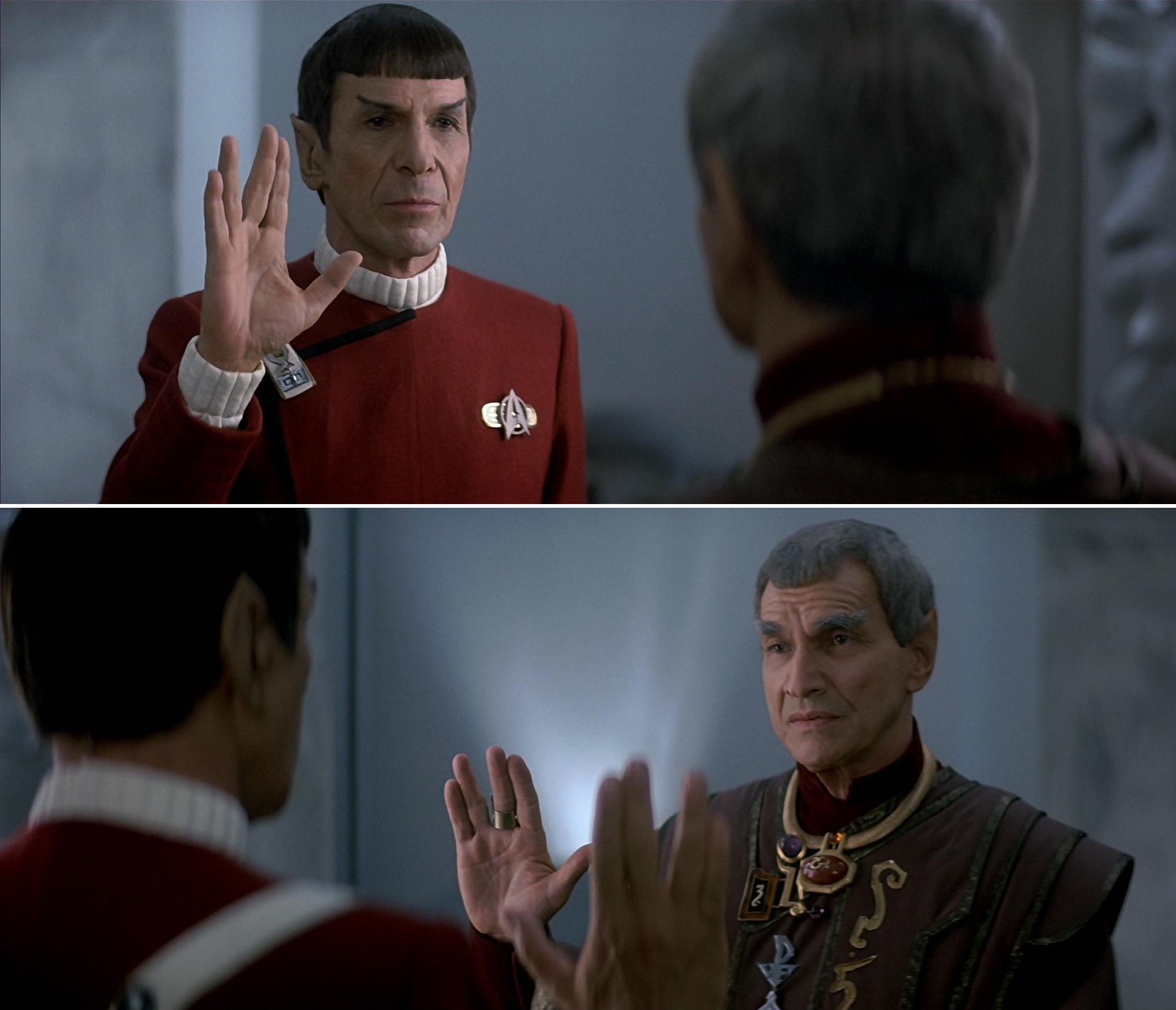 High Quality Spock Sarek Star Trek Blank Meme Template