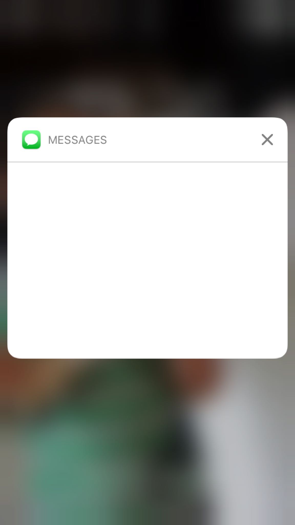 Blank Iphone Message Notification Template
