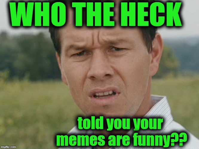 Huh  | WHO THE HECK told you your memes are funny?? | image tagged in huh | made w/ Imgflip meme maker