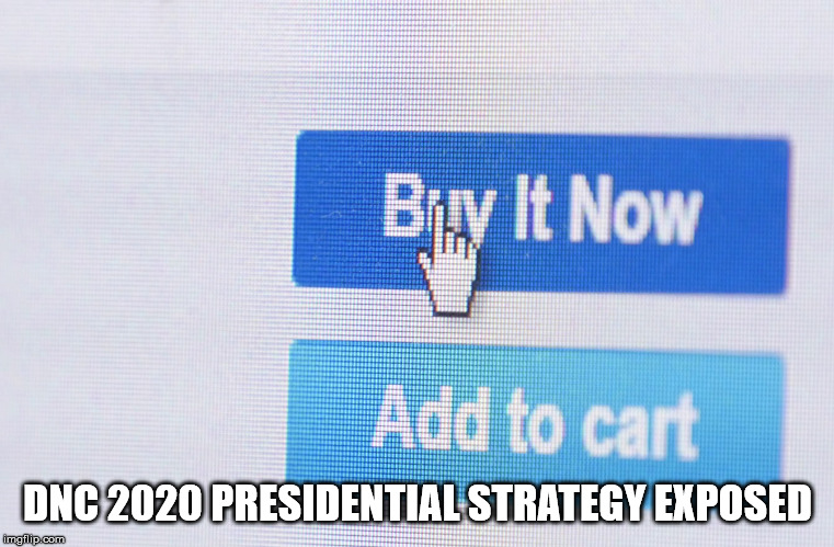 The only way. | DNC 2020 PRESIDENTIAL STRATEGY EXPOSED | image tagged in buy it now,funny meme,ebay | made w/ Imgflip meme maker