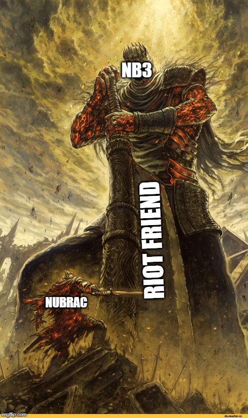 Fantasy Painting | NB3; RIOT FRIEND; NUBRAC | image tagged in fantasy painting | made w/ Imgflip meme maker