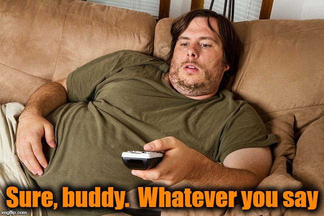 Sure, buddy.  Whatever you say | made w/ Imgflip meme maker