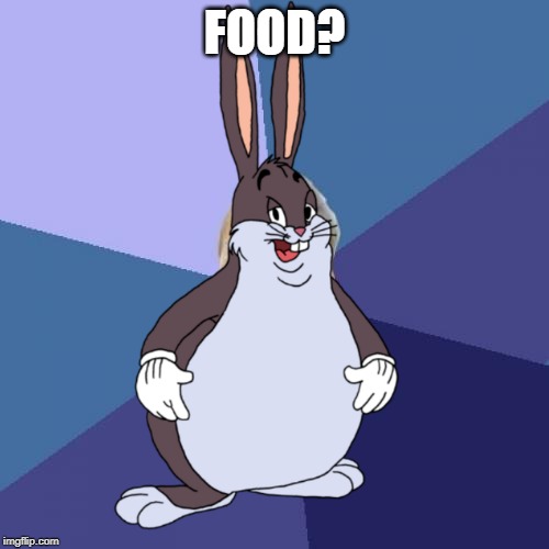 Did any body say... | FOOD? | image tagged in memes,funny,big chungus,food,foods,foodz | made w/ Imgflip meme maker