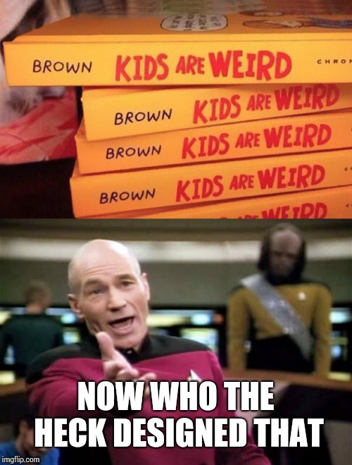 Um... Yeah someone is in trouble | NOW WHO THE HECK DESIGNED THAT | image tagged in picard wtf | made w/ Imgflip meme maker