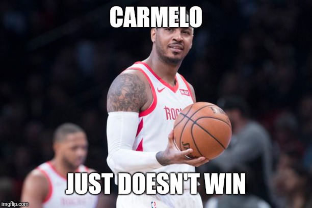 No win Melo | CARMELO; JUST DOESN'T WIN | image tagged in fail | made w/ Imgflip meme maker