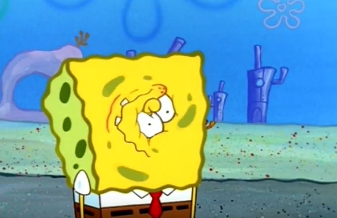 Spongebob about to cry Blank Meme Template