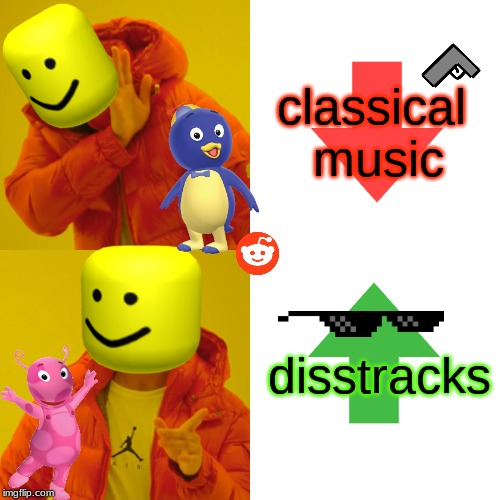 music in 2019 | classical music; disstracks | image tagged in memes,drake hotline bling | made w/ Imgflip meme maker