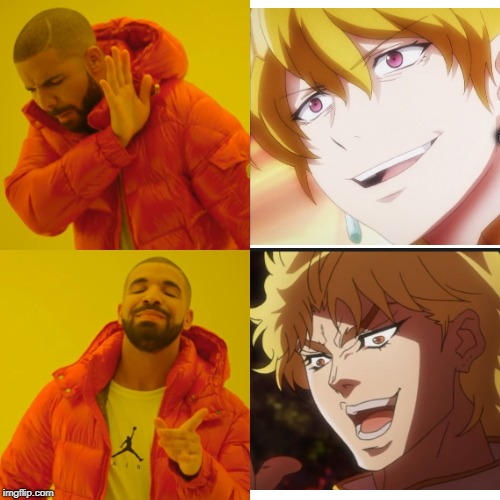 You thought it was the emperor, BUT IT WAS ME, DIO! | image tagged in memes,drake hotline bling | made w/ Imgflip meme maker