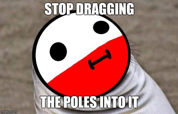 awkward moment polandball | STOP DRAGGING THE POLES INTO IT | image tagged in awkward moment polandball | made w/ Imgflip meme maker