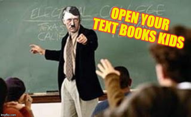 Grammar Nazi Teacher | OPEN YOUR TEXT BOOKS KIDS | image tagged in grammar nazi teacher | made w/ Imgflip meme maker