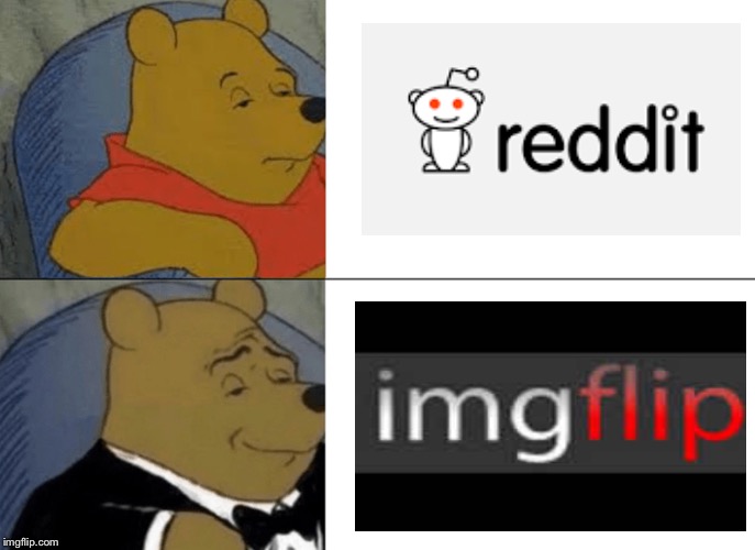 We prefer the original | image tagged in memes,tuxedo winnie the pooh | made w/ Imgflip meme maker