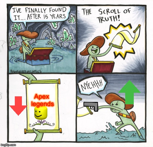 Apex | Apex legends | image tagged in memes,the scroll of truth | made w/ Imgflip meme maker