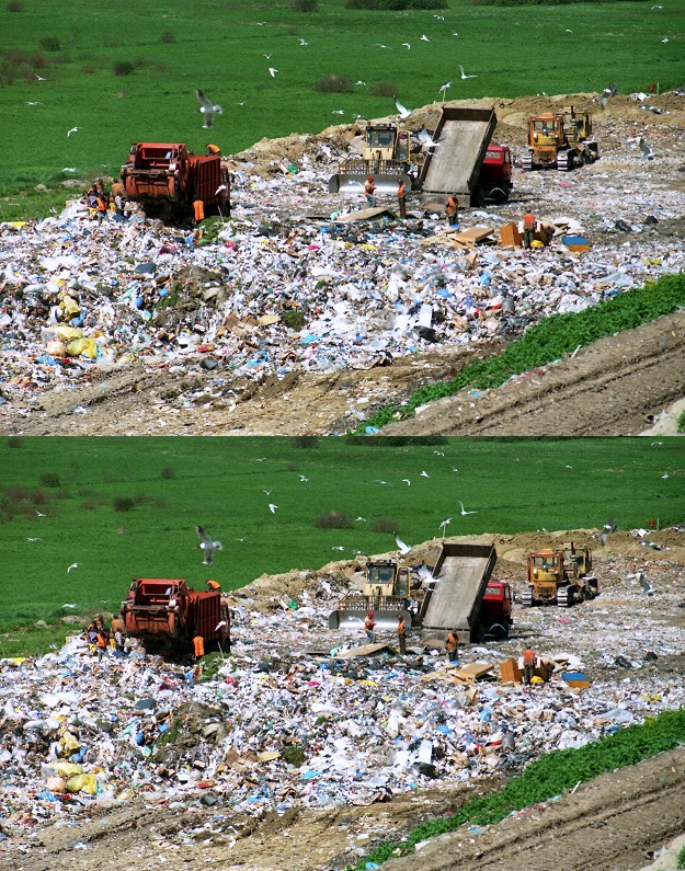 Landfill Before and After Blank Meme Template