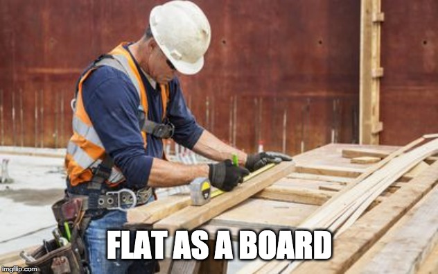 FLAT AS A BOARD | made w/ Imgflip meme maker