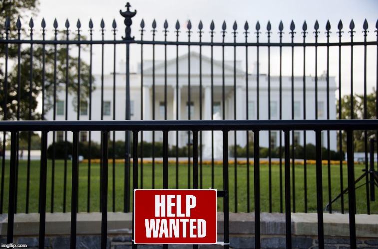 Apply within no experience needed | image tagged in white house fence | made w/ Imgflip meme maker