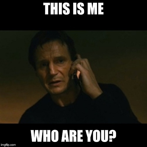 Liam Neeson Taken Meme | THIS IS ME; WHO ARE YOU? | image tagged in memes,liam neeson taken | made w/ Imgflip meme maker